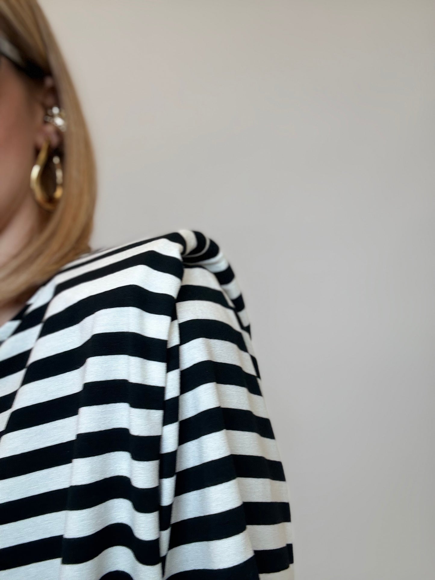 Maglia spalline a righe Dalia