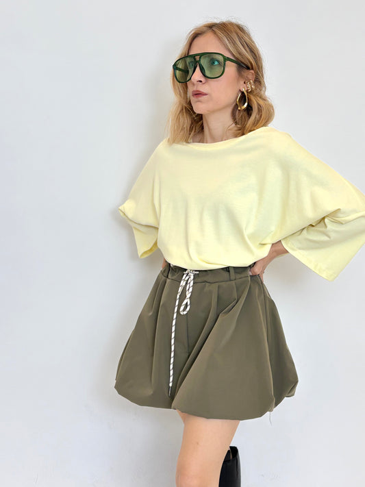 Maglia Basic oversize Carla (GIALLA)
