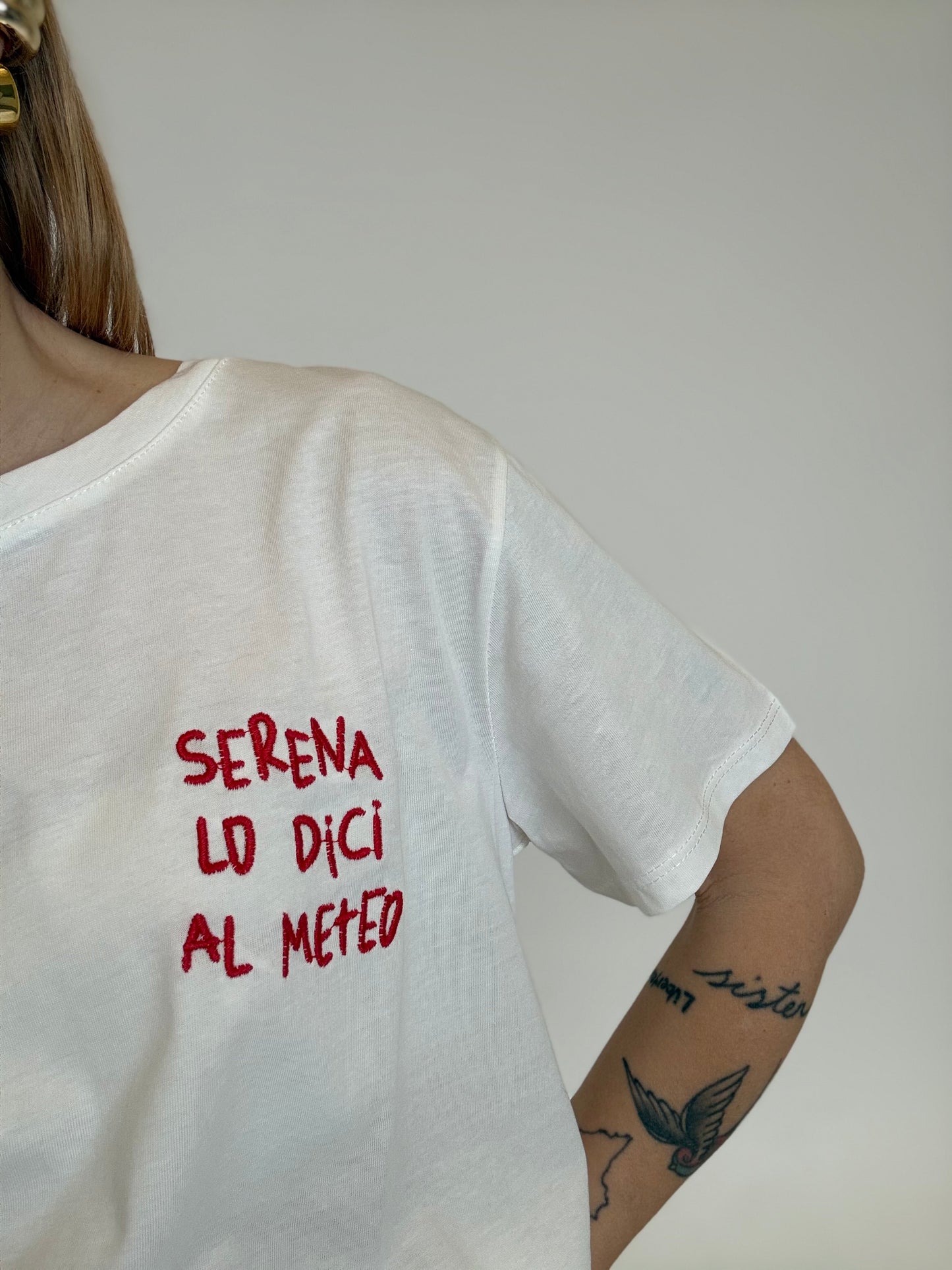 t-shirt Serena lo dici al meteo
