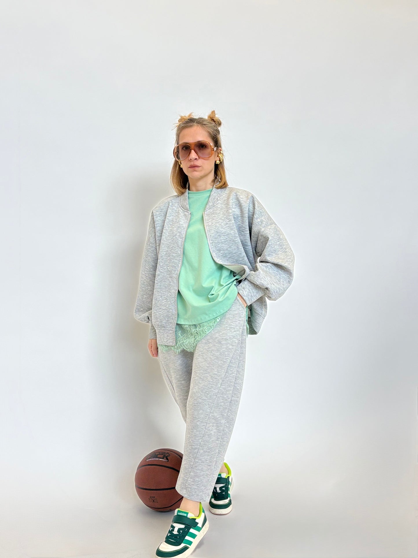 Coordinato Tuta Ele (Pantalone+giacca con zip)