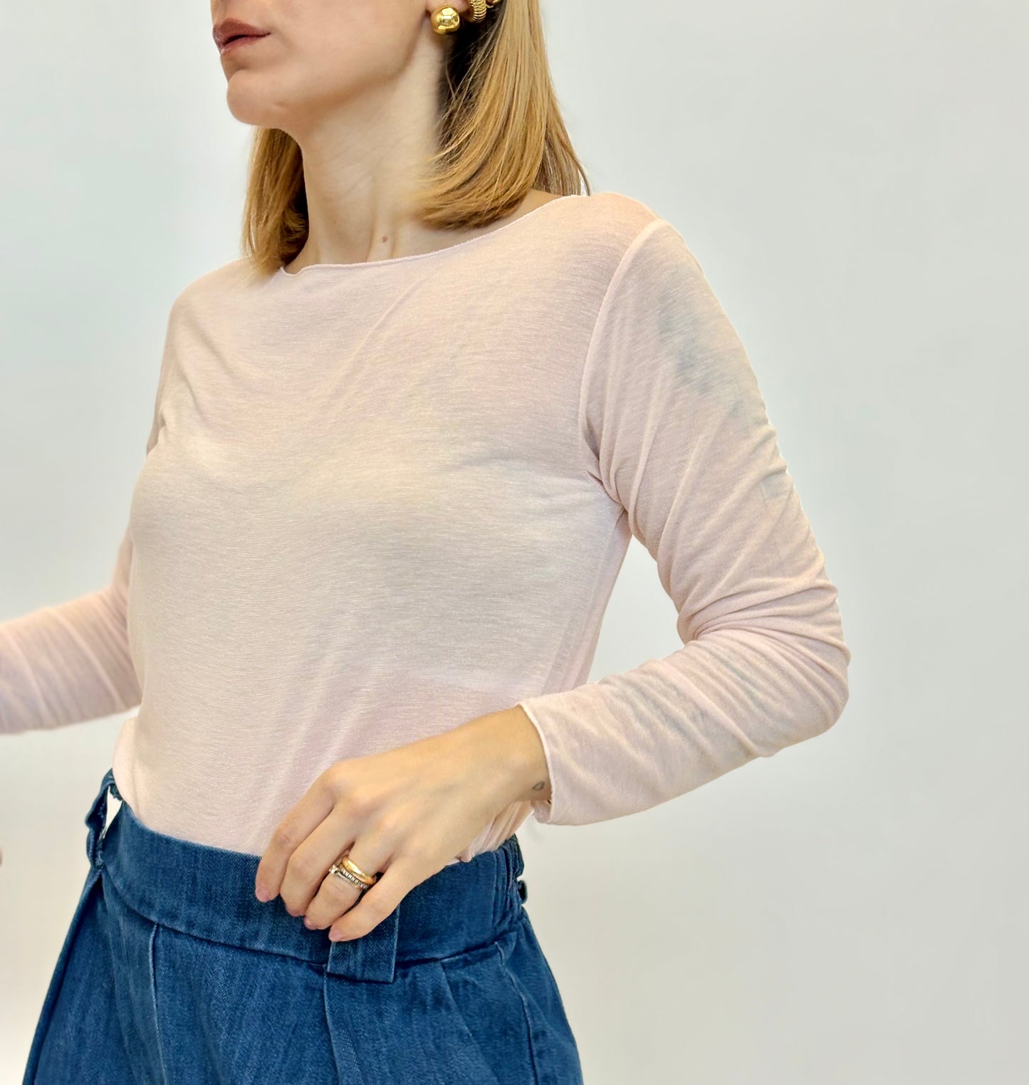 Maglia misto seta Sele