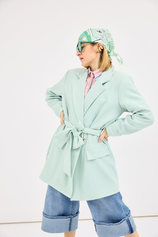 Giacca Verde Acqua Noa